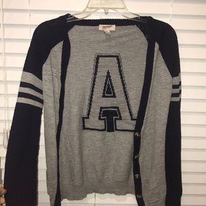 Navy and Grey Cardigan